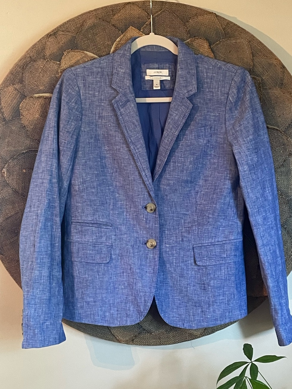 J. Crew Women's Schoolboy Linen Blazer